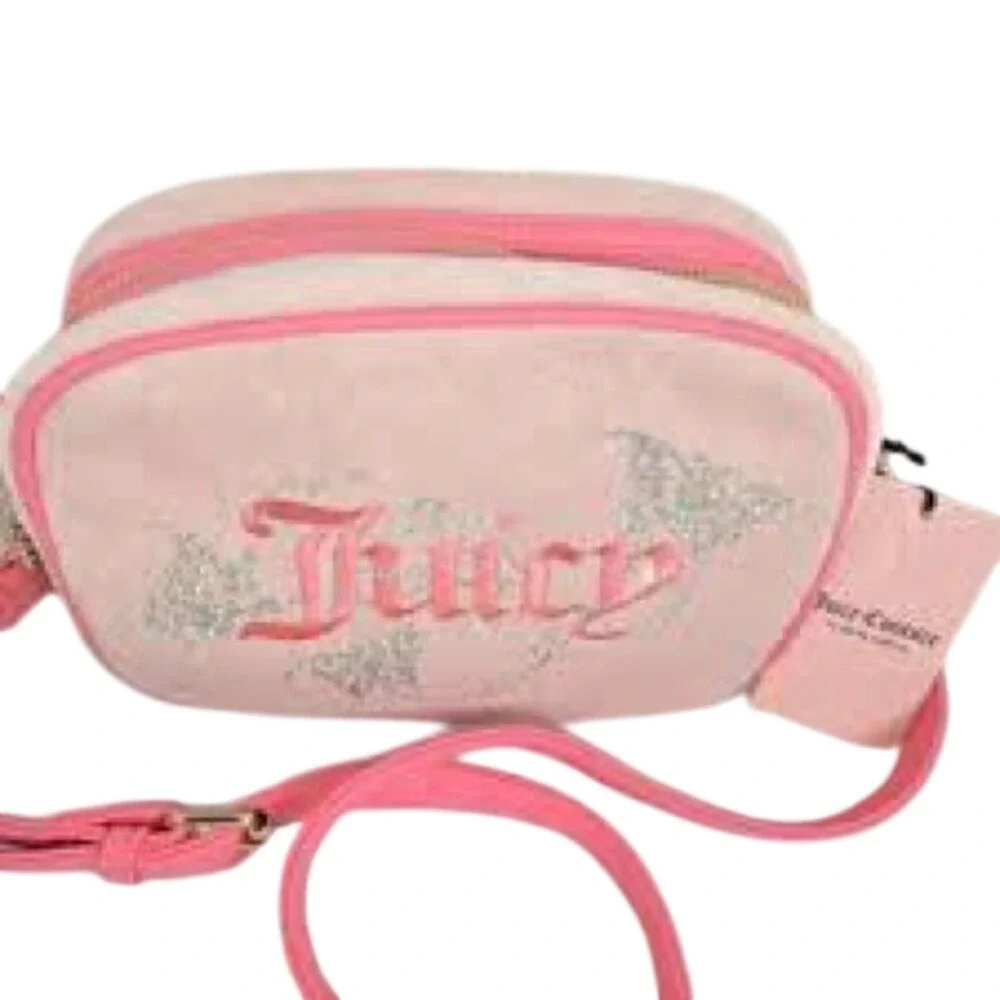 Juicy Couture‎ Wingin It Camera Bag Pink Diamond Crossbody NWT - Picture 2 of 5